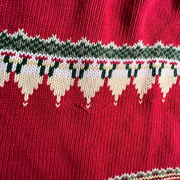 Vintage Slouchy Thick Knit Christmas Cardigan Grandma Chunky Fair Isle Large - Picture 15 of 15